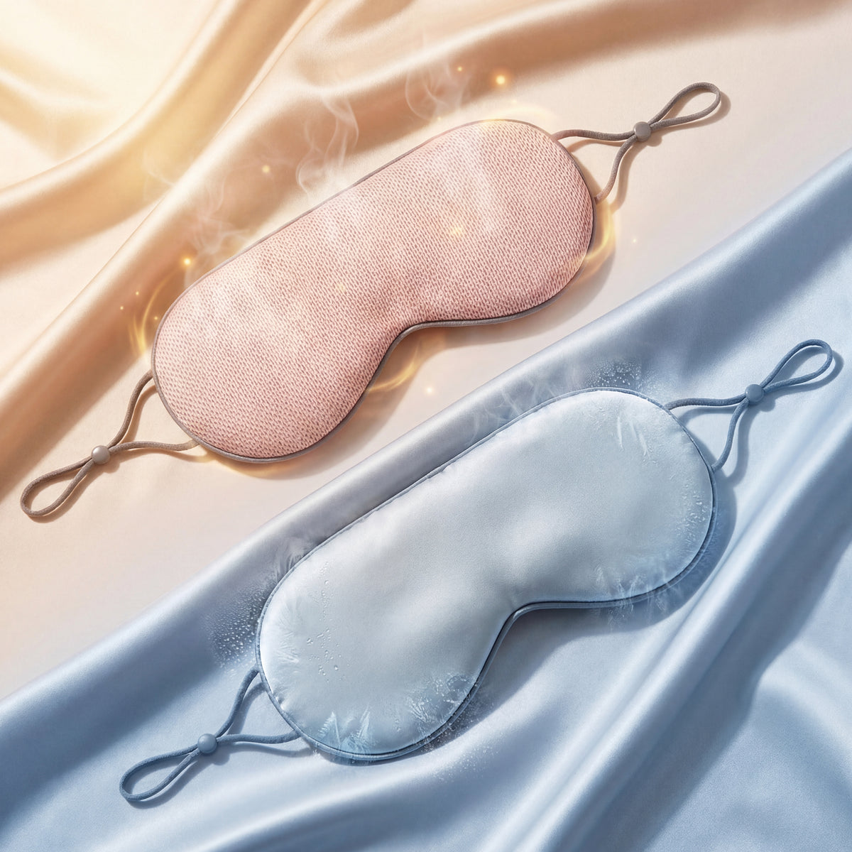 Dual Hot and Cold Silk Eye Mask